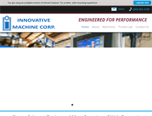 Tablet Screenshot of innovativemach.com